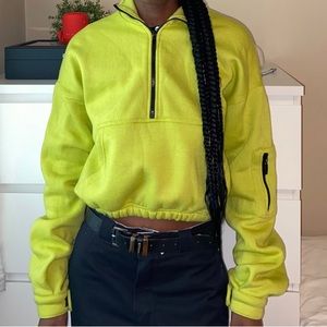 PrettyLittleThing cropped half zip sweater